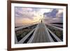 Boardwalk of Marshall Point Lighthouse-George Oze-Framed Photographic Print