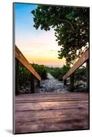 Boardwalk on the Beach at Sunset - Florida-Philippe Hugonnard-Mounted Photographic Print