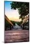 Boardwalk on the Beach at Sunset - Florida-Philippe Hugonnard-Mounted Photographic Print