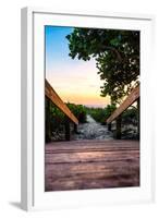 Boardwalk on the Beach at Sunset - Florida-Philippe Hugonnard-Framed Photographic Print