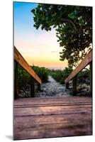 Boardwalk on the Beach at Sunset - Florida-Philippe Hugonnard-Mounted Photographic Print