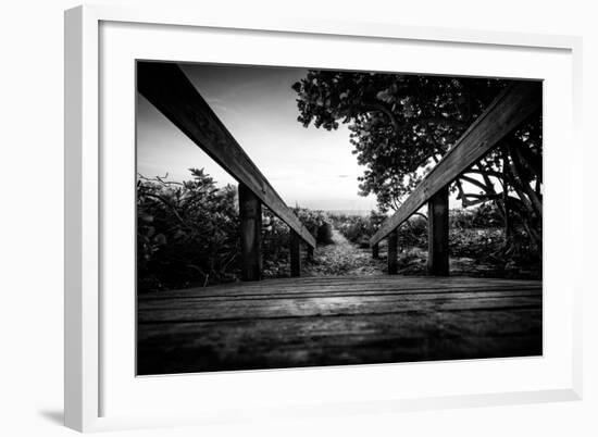 Boardwalk on the Beach at Sunset - Florida-Philippe Hugonnard-Framed Photographic Print