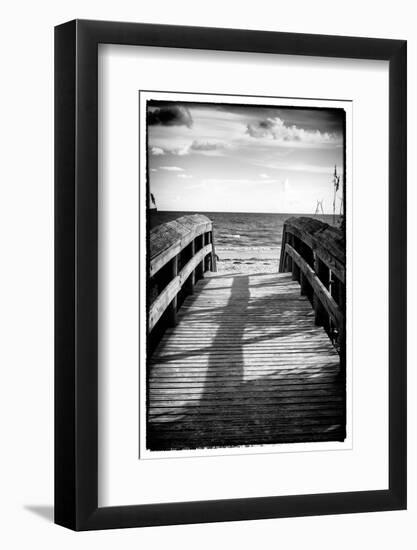 Boardwalk on the Beach at Sunset-Philippe Hugonnard-Framed Photographic Print