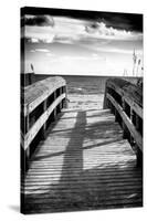 Boardwalk on the Beach at Sunset-Philippe Hugonnard-Stretched Canvas