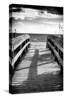 Boardwalk on the Beach at Sunset-Philippe Hugonnard-Stretched Canvas