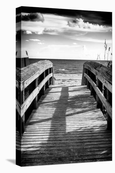 Boardwalk on the Beach at Sunset-Philippe Hugonnard-Stretched Canvas