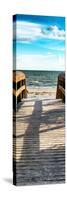 Boardwalk on the Beach at Sunset-Philippe Hugonnard-Stretched Canvas