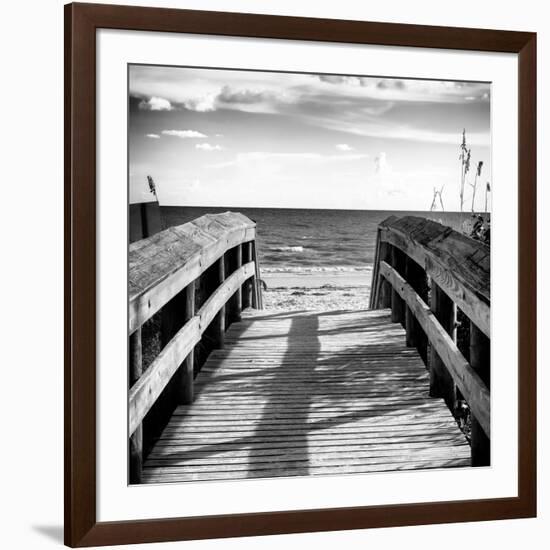 Boardwalk on the Beach at Sunset-Philippe Hugonnard-Framed Photographic Print