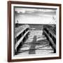 Boardwalk on the Beach at Sunset-Philippe Hugonnard-Framed Photographic Print