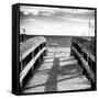 Boardwalk on the Beach at Sunset-Philippe Hugonnard-Framed Stretched Canvas