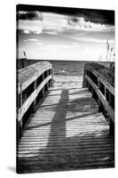 Boardwalk on the Beach at Sunset-Philippe Hugonnard-Stretched Canvas