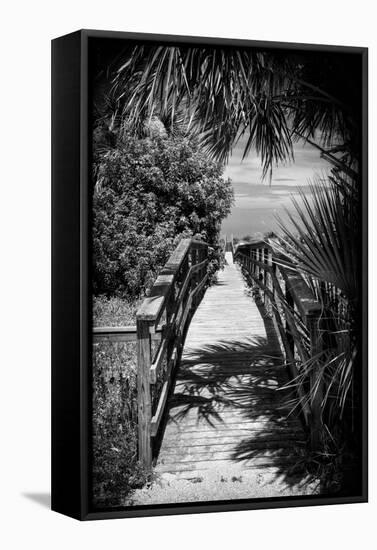 Boardwalk on the Beach - Florida - United States-Philippe Hugonnard-Framed Stretched Canvas