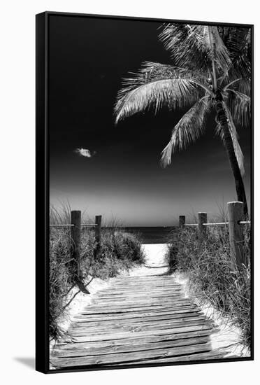 Boardwalk on the Beach - Florida-Philippe Hugonnard-Framed Stretched Canvas