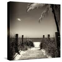 Boardwalk on the Beach - Florida-Philippe Hugonnard-Stretched Canvas