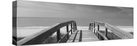 Boardwalk on the Beach, Gasparilla Island, Florida, USA-null-Stretched Canvas