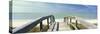 Boardwalk on the beach, Gasparilla Island, Florida, USA-Panoramic Images-Stretched Canvas