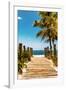 Boardwalk on the Beach - Key West - Florida-Philippe Hugonnard-Framed Photographic Print