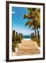 Boardwalk on the Beach - Key West - Florida-Philippe Hugonnard-Framed Photographic Print