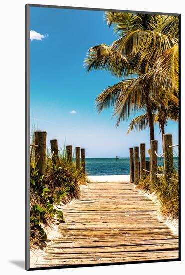 Boardwalk on the Beach - Key West - Florida-Philippe Hugonnard-Mounted Photographic Print