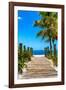 Boardwalk on the Beach - Key West - Florida-Philippe Hugonnard-Framed Photographic Print