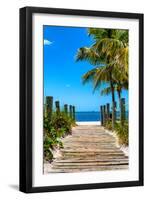 Boardwalk on the Beach - Key West - Florida-Philippe Hugonnard-Framed Premium Photographic Print