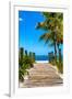 Boardwalk on the Beach - Key West - Florida-Philippe Hugonnard-Framed Photographic Print