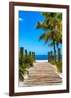 Boardwalk on the Beach - Key West - Florida-Philippe Hugonnard-Framed Photographic Print