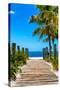 Boardwalk on the Beach - Key West - Florida-Philippe Hugonnard-Stretched Canvas