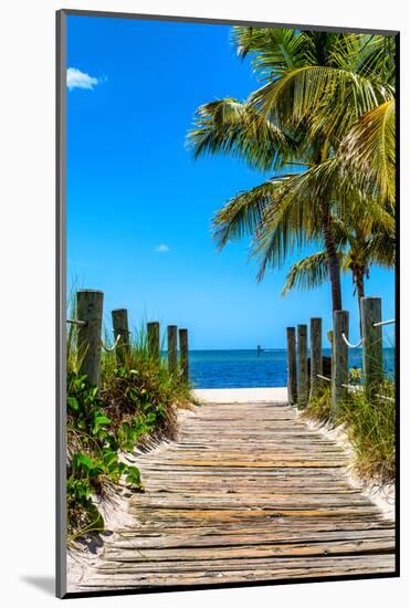 Boardwalk on the Beach - Key West - Florida-Philippe Hugonnard-Mounted Photographic Print