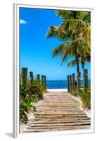 Boardwalk on the Beach - Key West - Florida-Philippe Hugonnard-Framed Premium Photographic Print