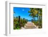 Boardwalk on the Beach - Key West - Florida-Philippe Hugonnard-Framed Photographic Print