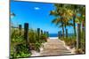 Boardwalk on the Beach - Key West - Florida-Philippe Hugonnard-Mounted Photographic Print