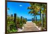 Boardwalk on the Beach - Key West - Florida-Philippe Hugonnard-Framed Premium Photographic Print