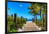 Boardwalk on the Beach - Key West - Florida-Philippe Hugonnard-Framed Premium Photographic Print