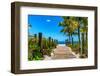 Boardwalk on the Beach - Key West - Florida-Philippe Hugonnard-Framed Premium Photographic Print