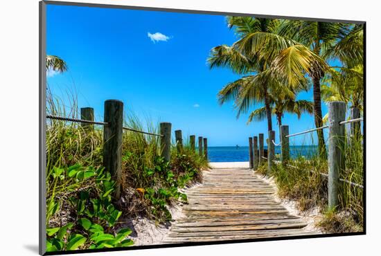 Boardwalk on the Beach - Key West - Florida-Philippe Hugonnard-Mounted Premium Photographic Print