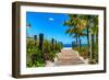 Boardwalk on the Beach - Key West - Florida-Philippe Hugonnard-Framed Photographic Print