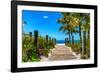 Boardwalk on the Beach - Key West - Florida-Philippe Hugonnard-Framed Photographic Print