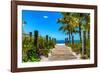 Boardwalk on the Beach - Key West - Florida-Philippe Hugonnard-Framed Photographic Print