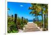 Boardwalk on the Beach - Key West - Florida-Philippe Hugonnard-Framed Photographic Print