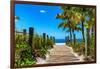 Boardwalk on the Beach - Key West - Florida-Philippe Hugonnard-Framed Photographic Print