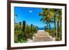 Boardwalk on the Beach - Key West - Florida-Philippe Hugonnard-Framed Photographic Print