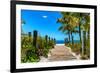 Boardwalk on the Beach - Key West - Florida-Philippe Hugonnard-Framed Photographic Print