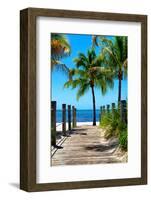 Boardwalk on the Beach - Key West - Florida-Philippe Hugonnard-Framed Photographic Print