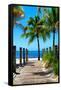 Boardwalk on the Beach - Key West - Florida-Philippe Hugonnard-Framed Stretched Canvas