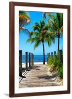 Boardwalk on the Beach - Key West - Florida-Philippe Hugonnard-Framed Photographic Print