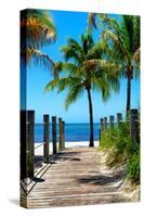 Boardwalk on the Beach - Key West - Florida-Philippe Hugonnard-Stretched Canvas