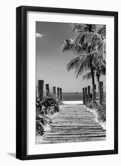 Boardwalk on the Beach - Key West - Florida-Philippe Hugonnard-Framed Premium Photographic Print