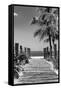 Boardwalk on the Beach - Key West - Florida-Philippe Hugonnard-Framed Stretched Canvas