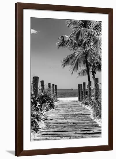 Boardwalk on the Beach - Key West - Florida-Philippe Hugonnard-Framed Photographic Print